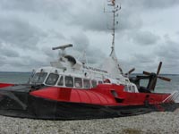 Landed as viewed from the port bow